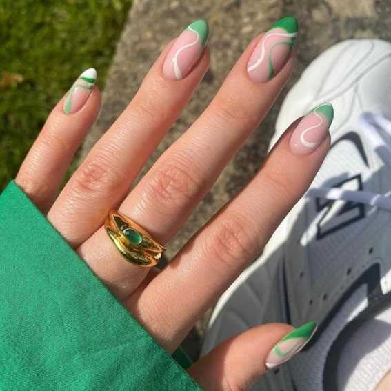 1. Многоцветный френч