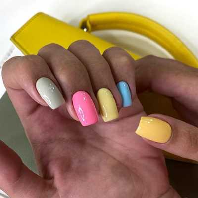 Сочетание ярких и нежных цветов