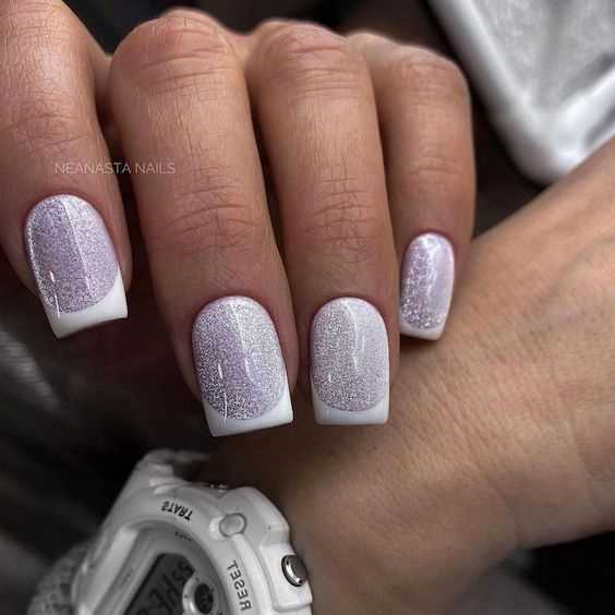 Французский маникюр с оригинальным дизайном