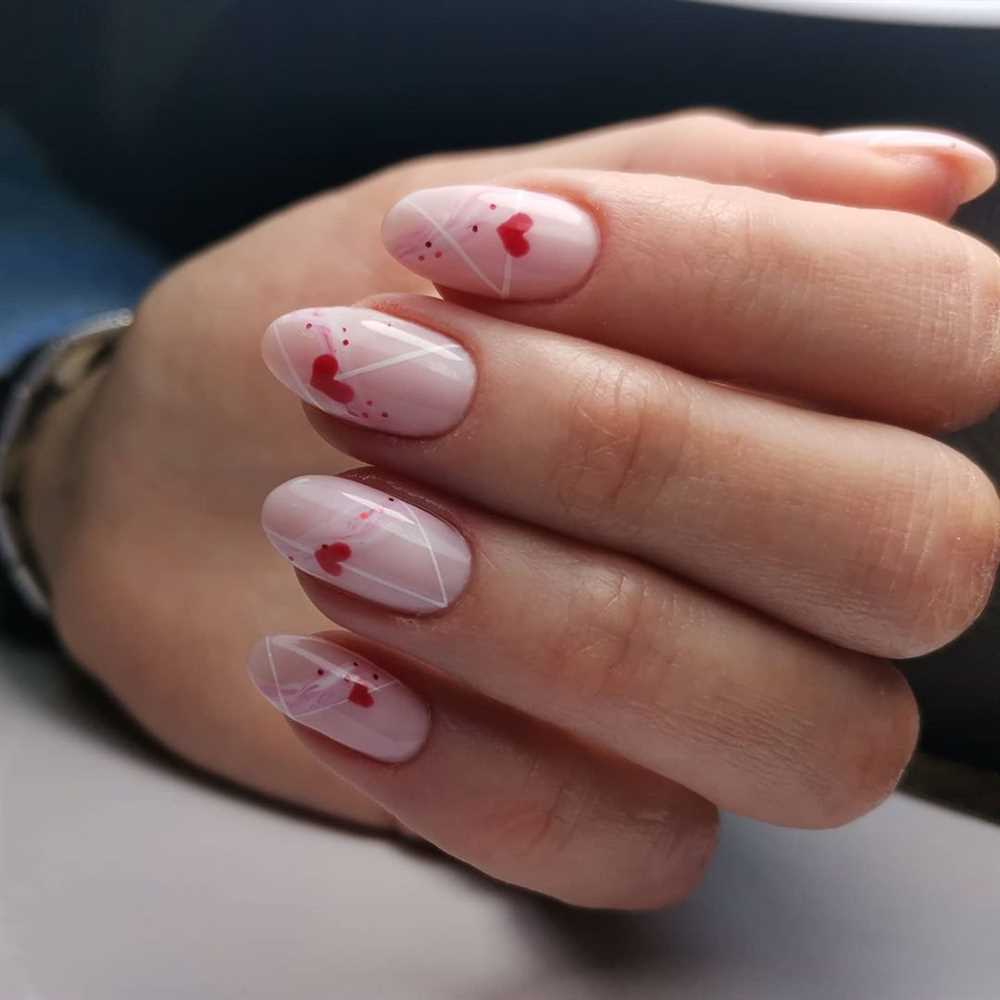 Романтический маникюр на день святого валентина