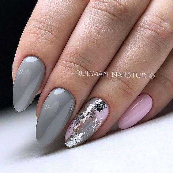 Серебристый маникюр: модный и стильный выбор