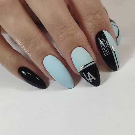 Идеи для маникюра с надписью