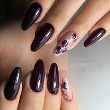 Таблица долговечности маникюра сливового с золотом