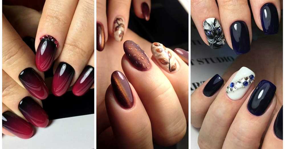 Темный маникюр: идеальный уход