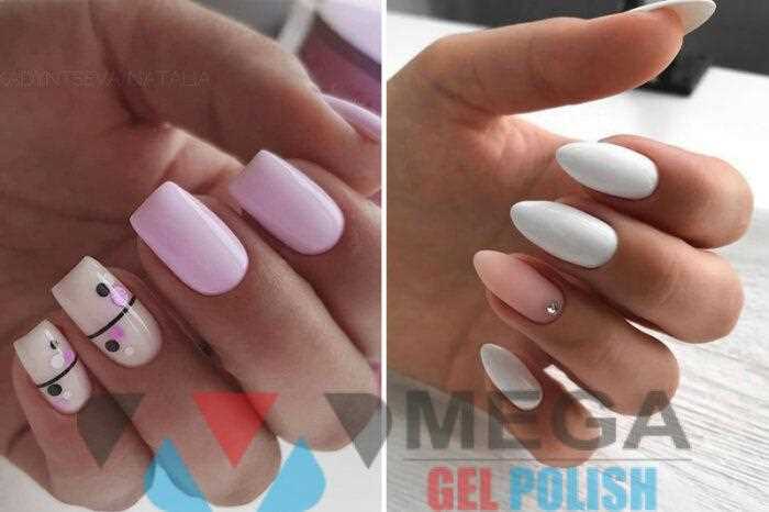 Нежный маникюр для школы