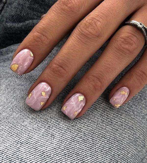 Техника создания мраморного маникюра