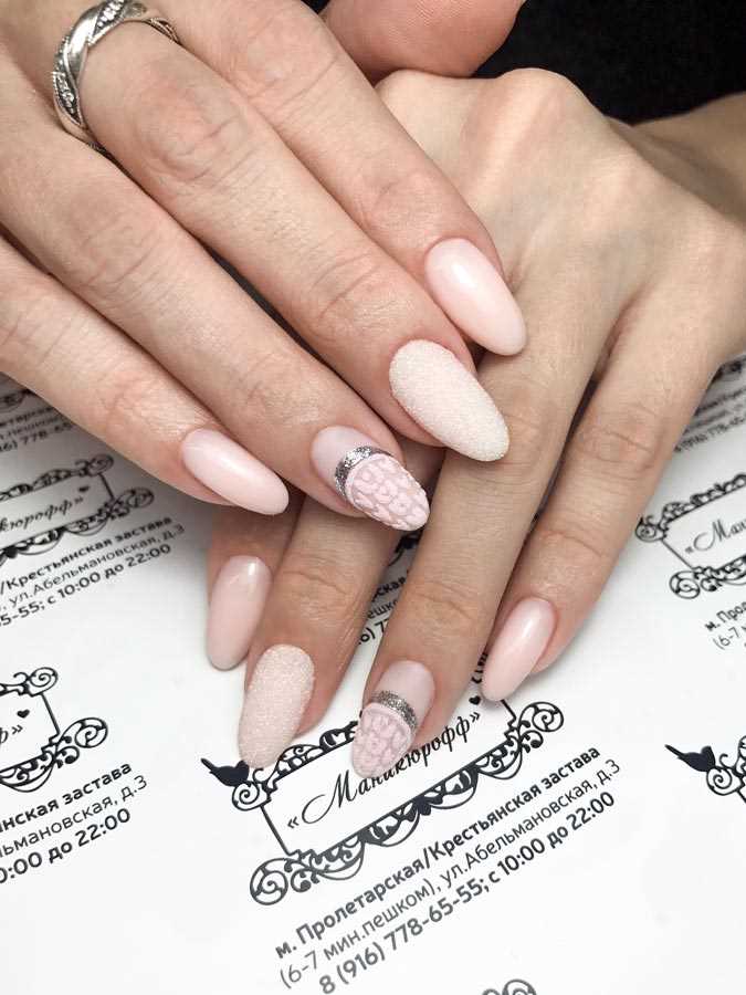 Идеи нежного маникюра на новый год