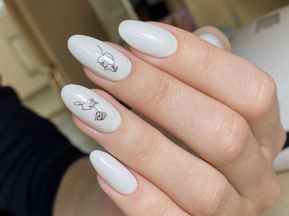 Шикарный нежный маникюр